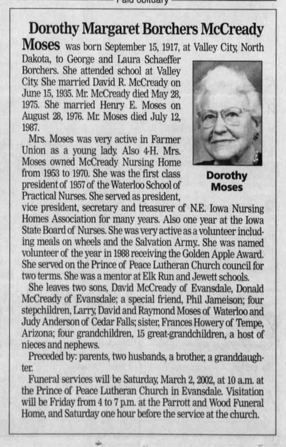 Clipping from The Courier